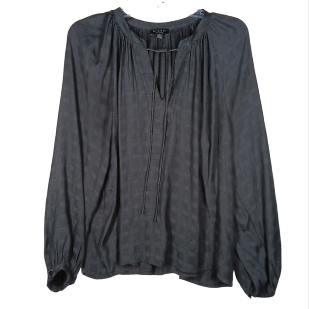Current Air Long Sleeve Blouse Gray size Medium